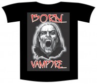 Tricou imprimat "Born vampire"