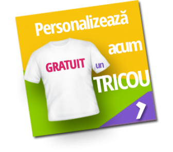 Personalizează tricou cu poza și textul tău!