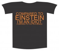 Tricou imprimat "Compared to Eins"