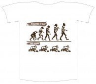 Tricou imprimat "Evolution of man"