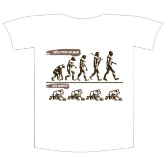 Tricou imprimat "Evolution of man"