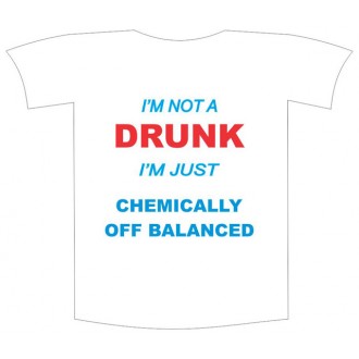 Tricou imprimat "I am not drunk"