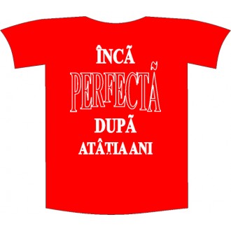 Tricou imprimat "Inca perfecta"