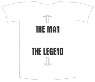 Tricou imprimat "Man vs legend"
