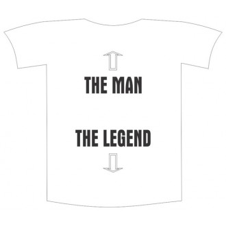 Tricou imprimat "Man vs legend"