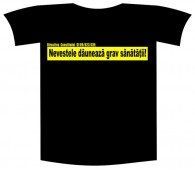 Tricou imprimat "Nevestele dauneaza"