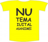 Tricou imprimat "Nu te mai uita"