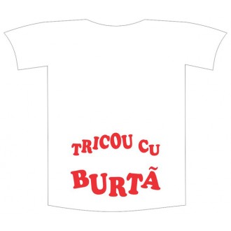 Tricou imprimat "Tricou cu burta"