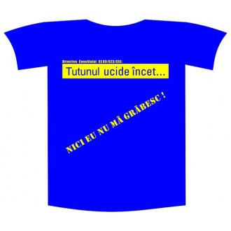 Tricou imprimat "Tutunul ucide"