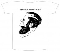 Tricou imprimat "What's on a man's mind"