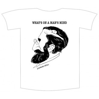 Tricou imprimat "What's on a man's mind"